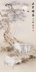三羊开泰国画