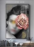 黑白美女装饰画