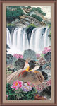聚宝盆山水画