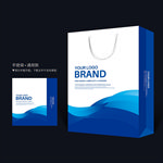 蓝色手提袋 宣传手提袋