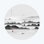 水墨山水画