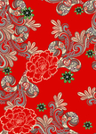 花型 数码 印花 花纹  底纹