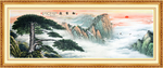 迎客松国画迎客松