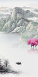 国画新山水玄关画 TIF分层