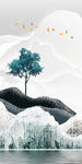 中式 新山水玄关画 TIF分层