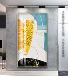 抽象玄关装饰画