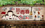 致青春背景墙