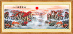 鸿运当头山水装饰画