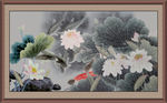 国画荷花