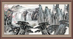 巨幅山水画