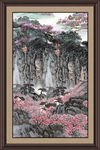 竖幅山水