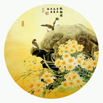 秋韵图花鸟画
