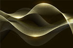 抽象金色波浪背景