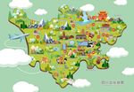 四川文化旅游地图
