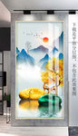 玄关麋鹿装饰画