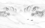 国画山水电视背景墙