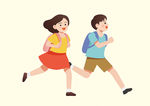 快乐学习幼儿卡通插画图片