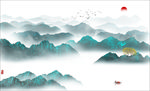 山水画 水墨山水画 意境山水画