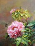 牡丹油画花卉油画