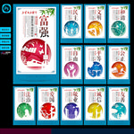 核心价值观展板