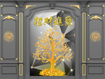 新中式背景墙