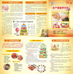 孕产期营养手册三折页