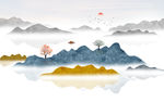 水墨山水画