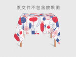 卡通插画数码印花