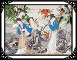 人物屏风