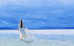 大海油画