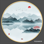 新中式水墨画