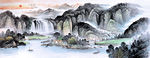 水墨山水画