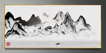 背景山水画