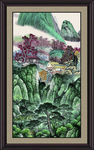 巨幅山水 巨幅山水图 流水生财