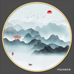 禅意水墨画