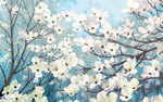 油画花