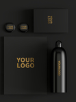 高端黑色logo样机