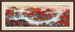 鸿运当头山水画