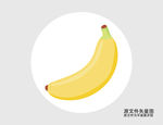 卡通香蕉插画图标
