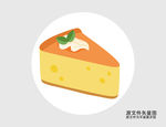 卡通蛋糕插画图标
