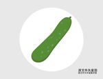 卡通黄瓜插画图标