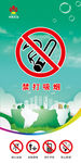 加油站灯箱广告-禁烟标志