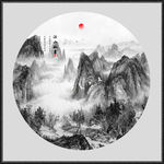 山水画 水墨山水画 意境山水画