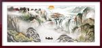 江山中国风山水风景画装饰画