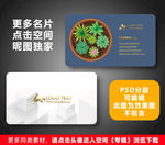 多肉花店名片