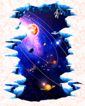 3D星空立体画
