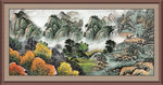 聚宝盆山水画