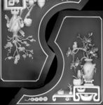 花鸟灰度图