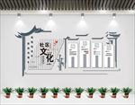 文明社区社区文化小区文化墙