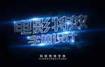 科技特效PSD模板字体